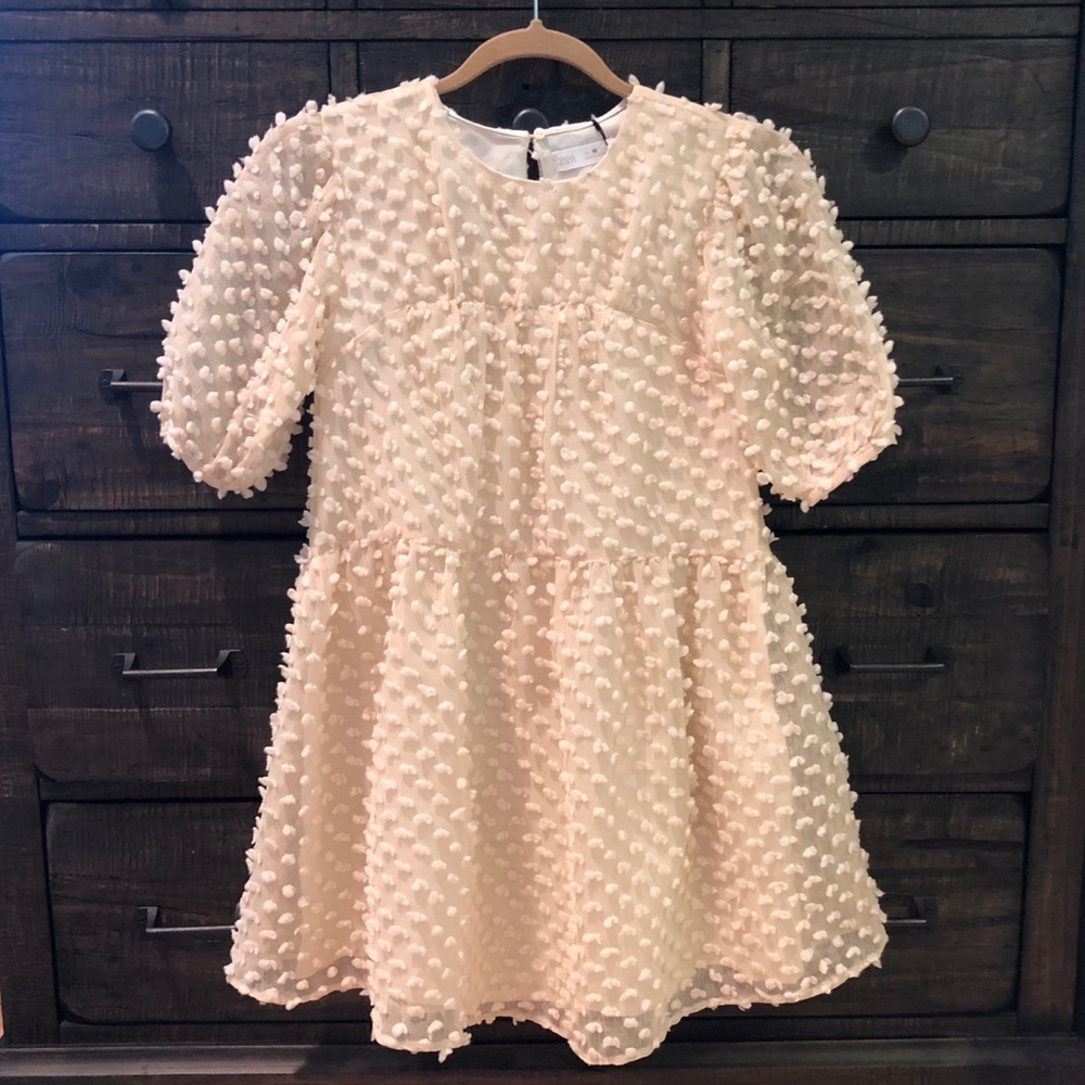 Zara kids cream dot dress (size 10)